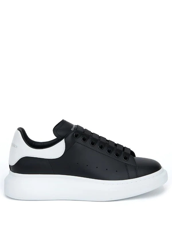 (G5) Alexander McQueen tenis bajos Oversized Negro blanco