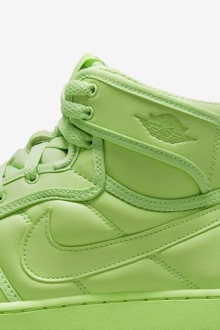 N370O Jordan 1 billie ellish verde neón - Calzado de mujer y hombre