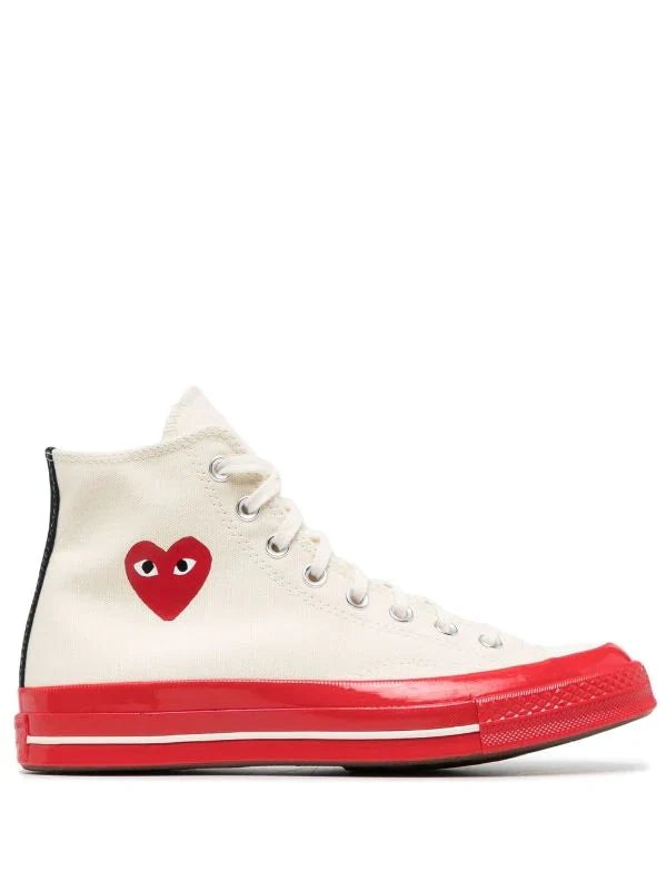 N373O Comme Des Garçons Play x Converse tenis altos Chuck 70