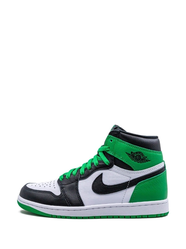 N374O Jordan tenis Air Jordan 1 High Verde Negro blanco Lucky Green