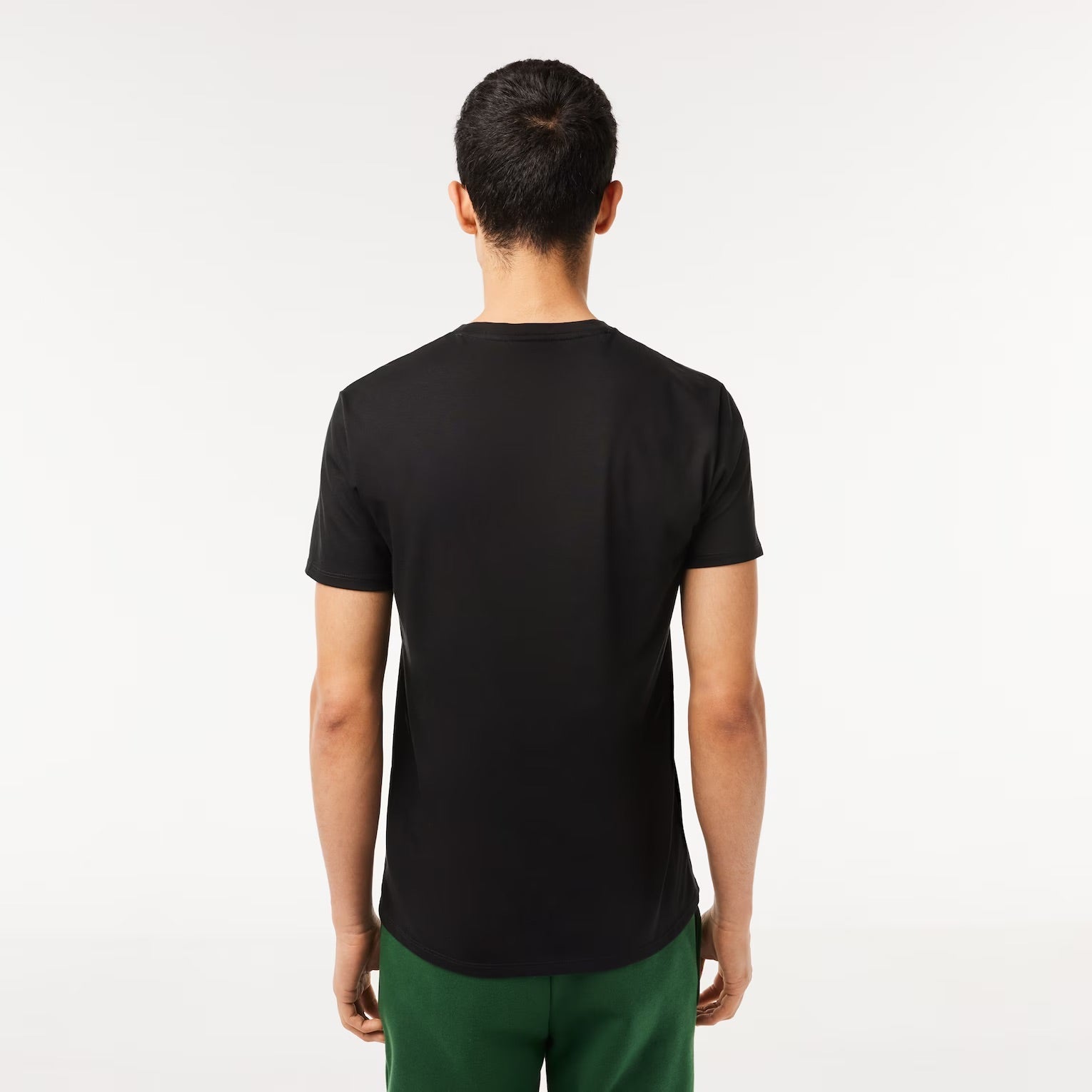 N3720 Playera de cuello en V en Suéter de algodón Pima para hombre cuello V