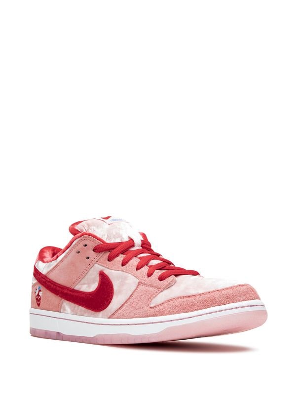 N373O tenis Nike x StrangeLove Dunk Low SB Gamuza Rosa - Calzado de mujer y hombre