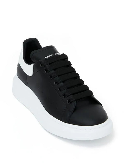 (G5) Alexander McQueen tenis bajos Oversized Negro blanco