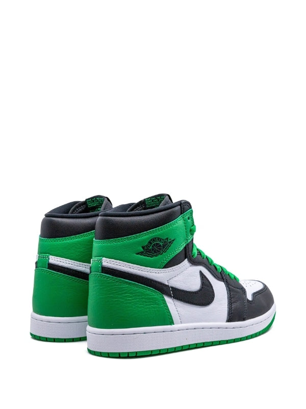 N374O Jordan tenis Air Jordan 1 High Verde Negro blanco Lucky Green