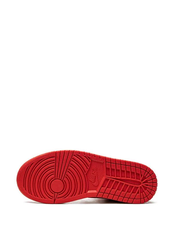 Jordan tenis Air Jordan 1 Mid charol rojo