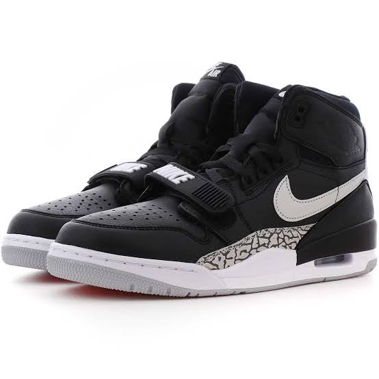 N370O jordan legacy 312 Black White JORDAN LEGACY 312 'BLACK CEMENT'