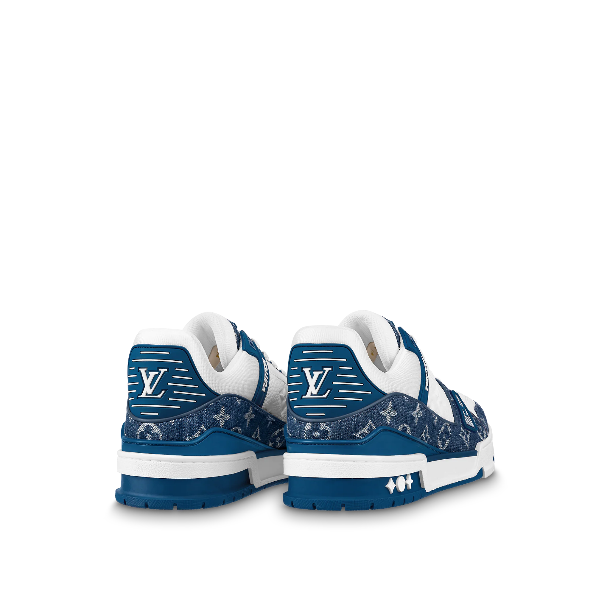 G5 Louis Vuitton LV Trainer Monogram Denim White Blue