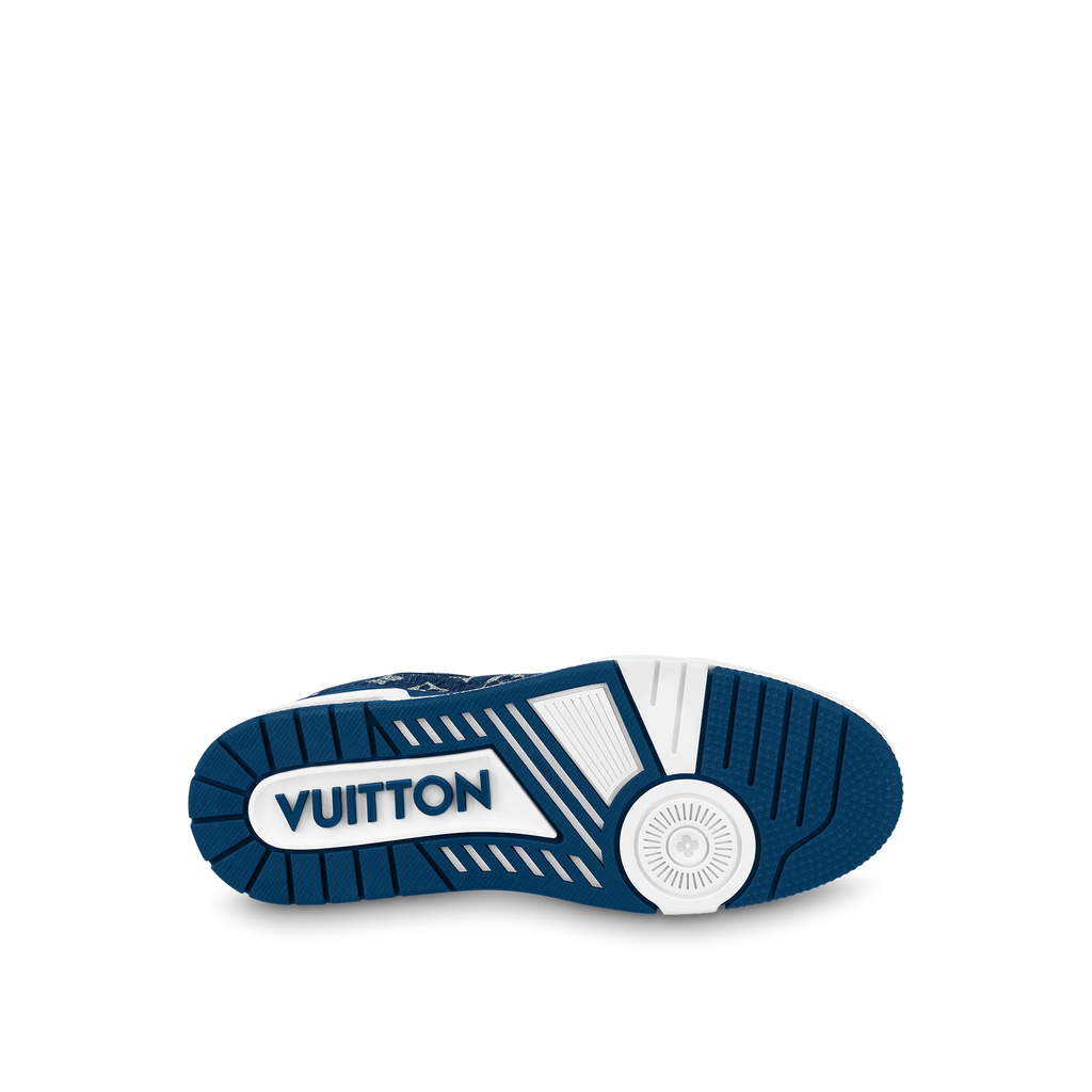G5 Louis Vuitton LV Trainer Monogram Denim White Blue