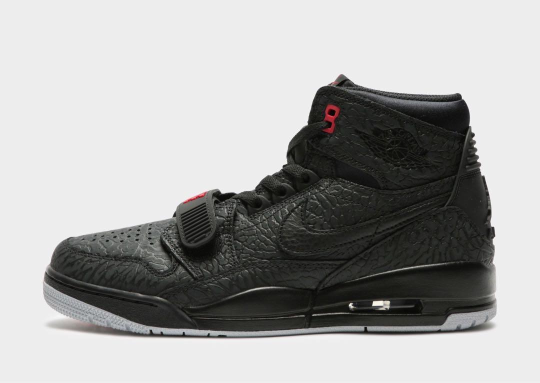 N374O JORDAN LEGACY NEGRO ROJO