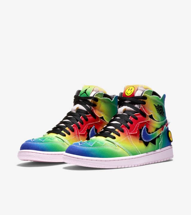 N370O J Balvin Air jordan 1 Verde Air Jordan 1 J. Balvin Tenis de mujer Bota - Calzado de mujer y hombre