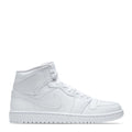 N370O Tenis Air Jordan 1 Mid Triple White - Calzado de mujer y hombre