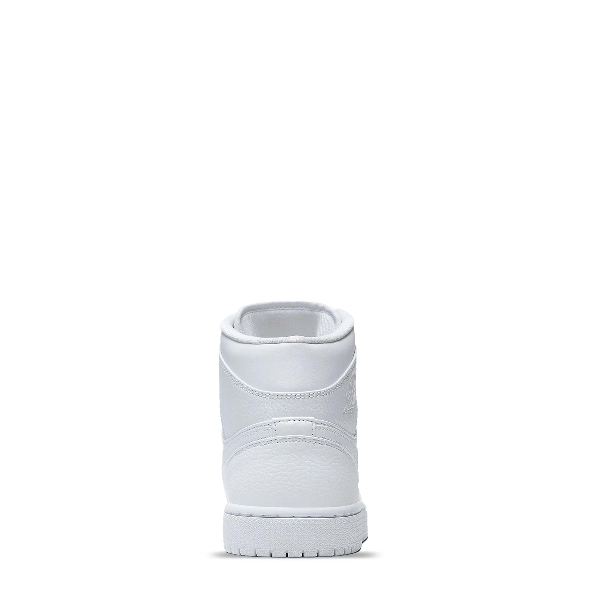 N370O Tenis Air Jordan 1 Mid Triple White - Calzado de mujer y hombre